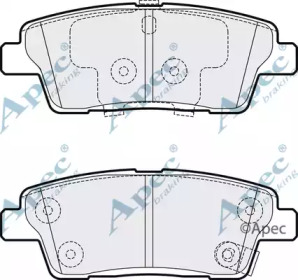 Комплект тормозных колодок APEC braking PAD2072