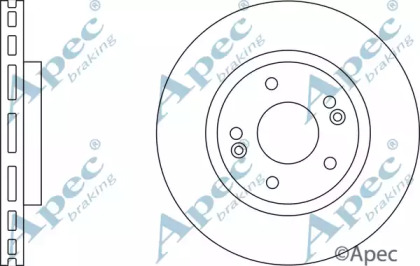 Тормозной диск APEC braking DSK2312