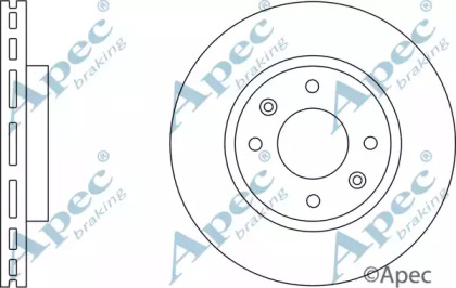 Тормозной диск APEC braking DSK2313