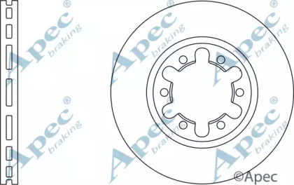 Тормозной диск APEC braking DSK2316