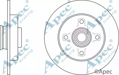 Тормозной диск APEC braking DSK2553