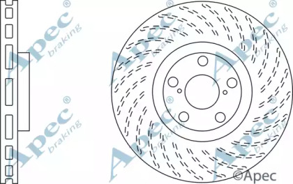 Тормозной диск APEC braking DSK2556