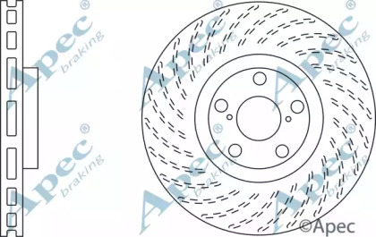 Тормозной диск APEC braking DSK2557