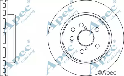 Тормозной диск APEC braking DSK2558