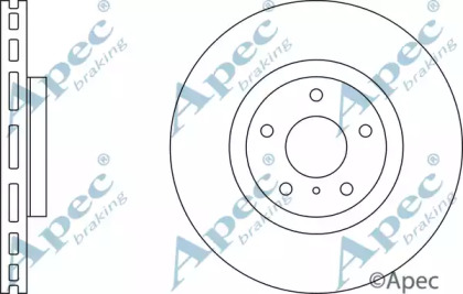 Тормозной диск APEC braking DSK2567