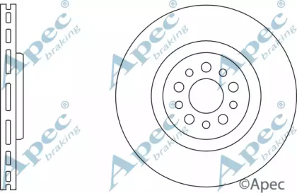 Тормозной диск APEC braking DSK2584