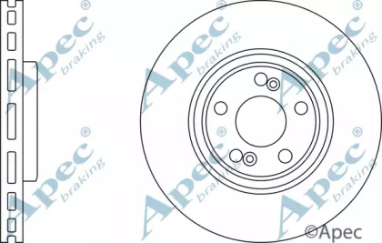 Тормозной диск APEC braking DSK2590