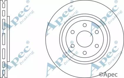 Тормозной диск APEC braking DSK2593