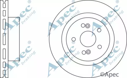 Тормозной диск APEC braking DSK2504