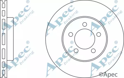 Тормозной диск APEC braking DSK2510