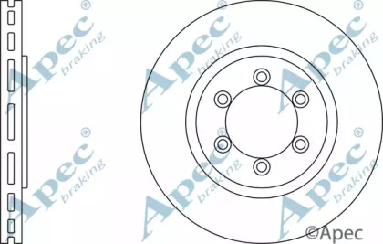 Тормозной диск APEC braking DSK2512