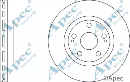 Тормозной диск APEC braking DSK2513