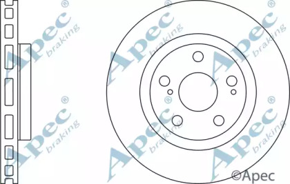 Тормозной диск APEC braking DSK2514