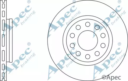 Тормозной диск APEC braking DSK2519