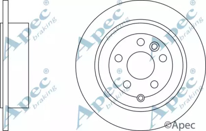 Тормозной диск APEC braking DSK2520