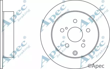 Тормозной диск APEC braking DSK2523