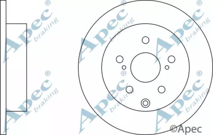 Тормозной диск APEC braking DSK2524