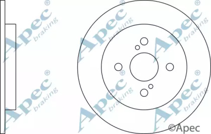 Тормозной диск APEC braking DSK2525