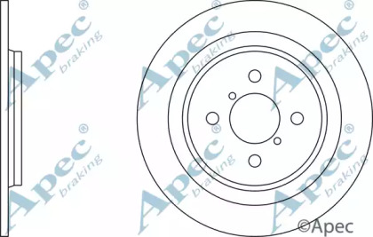 Тормозной диск APEC braking DSK2526