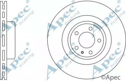 Тормозной диск APEC braking DSK2541