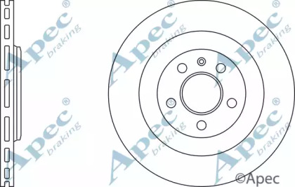 Тормозной диск APEC braking DSK2542