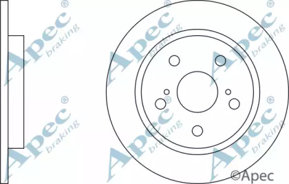 Тормозной диск APEC braking DSK2545