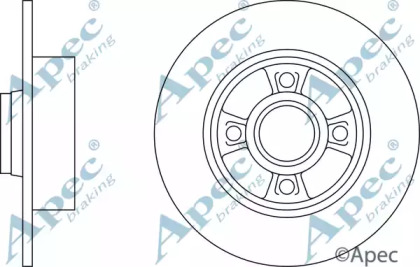 Тормозной диск APEC braking DSK2550