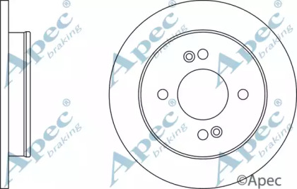 Тормозной диск APEC braking DSK2496