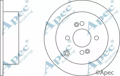 Тормозной диск APEC braking DSK2497