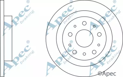 Тормозной диск APEC braking DSK3174