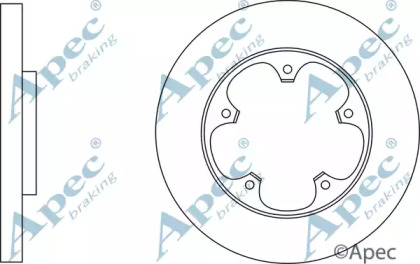 Тормозной диск APEC braking DSK3173