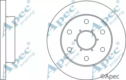 Тормозной диск APEC braking DSK3171