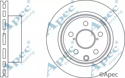 Тормозной диск APEC braking DSK3165