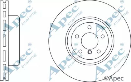 Тормозной диск APEC braking DSK3163