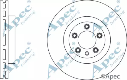 Тормозной диск APEC braking DSK3161