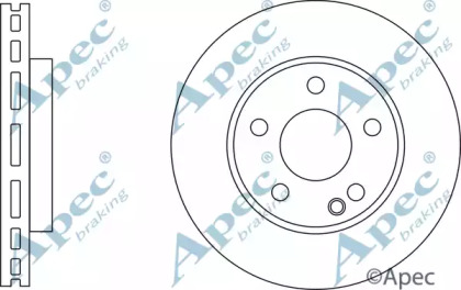 Тормозной диск APEC braking DSK3156