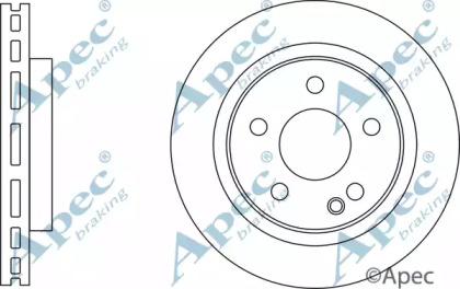 Тормозной диск APEC braking DSK3154