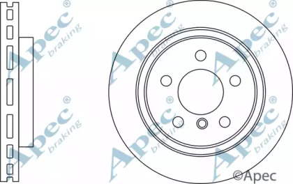 Тормозной диск APEC braking DSK3149