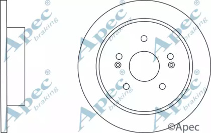 Тормозной диск APEC braking DSK3144