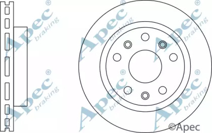 Тормозной диск APEC braking DSK3143