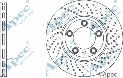 Тормозной диск APEC braking DSK3113