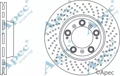 Тормозной диск APEC braking DSK3111