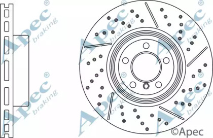 Тормозной диск APEC braking DSK3107