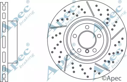 Тормозной диск APEC braking DSK3106