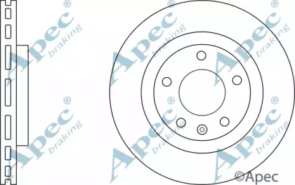 Тормозной диск APEC braking DSK3105