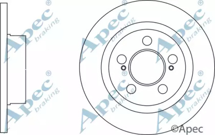 Тормозной диск APEC braking DSK3095