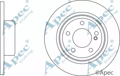 Тормозной диск APEC braking DSK3091