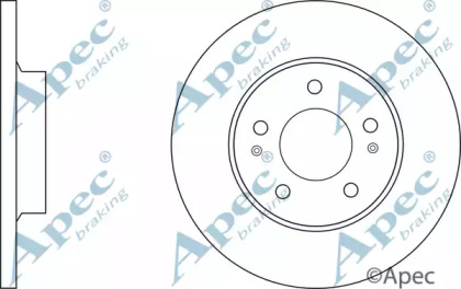 Тормозной диск APEC braking DSK3090