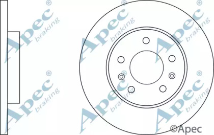 Тормозной диск APEC braking DSK3089