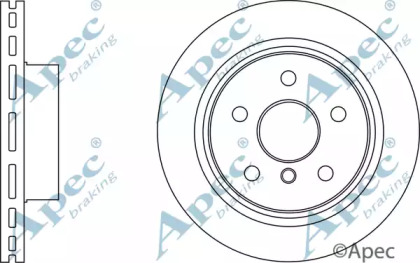 Тормозной диск APEC braking DSK3085